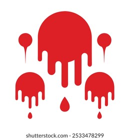 This red paint stain isolated icon design is perfect for adding a bold and artistic touch to your digital projects. Great for backgrounds, prints, and creative graphic designs.