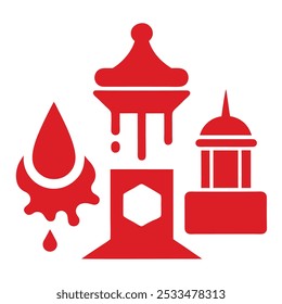 This red paint stain isolated icon design is perfect for adding a bold and artistic touch to your digital projects. Great for backgrounds, prints, and creative graphic designs.