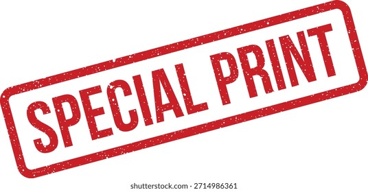 Este carimbo vermelho exibe "IMPRESSÃO ESPECIAL" com uma textura grunge, ideal para indicar edições limitadas, publicações exclusivas ou mercadoria exclusiva.