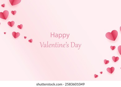 This is a red-and-pink paper background with a heart-shaped design, perfect for Valentine's Day.