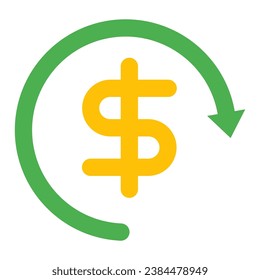 This Refund icon is suitable for shopping, ecommerce, supermarket and business