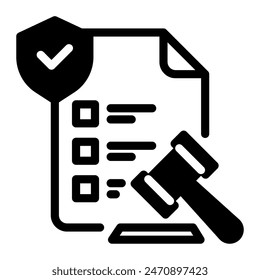 This Regulatory icon is suitable for Financial consulting, accounting, economic, etc.