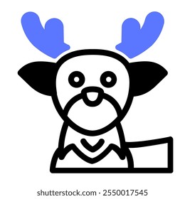 This Reindeer icon is suitable for winter season, holiday, Christmas, etc.