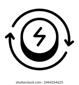 This Renewable energy icon is suitable for Eco friendly consumption, Ecology, and Renewable Energy