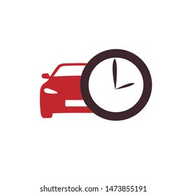 This is rent a car icon - drive time, speed meter