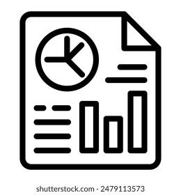 Este icono de informe es adecuado para empleado, empleo, trabajador, etc.