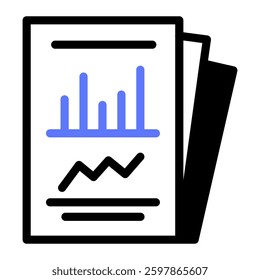 This Reporting icon is suitable for Business, Business Operation, etc