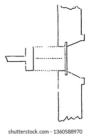 This Is The Representation Of The Fire Place Which Is To Have Cast Iron Back And Three Feet Square And That Six Inches Of Each End Are Built Into The Fire Work.