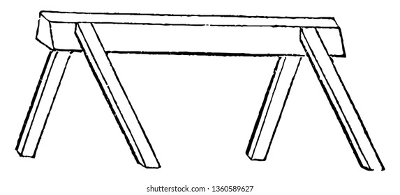 This is the representation of a material used for supporting scaffolding boards molds rules carriage etc.