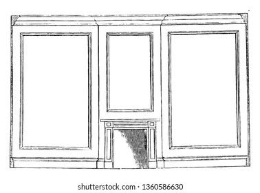 This is the representation showing the panels the shades of the color of panel style rails and munnions should be same but the shades of the moldings between them should be lighter vintage line