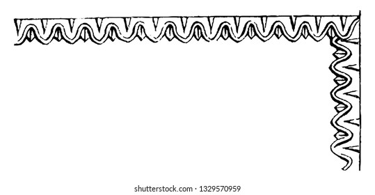 This is the representation showing the panels of this sort are generally formed by raising moldings in plaster or stucco. They are sometimes more cheaply produced, vintage line drawing illustration.