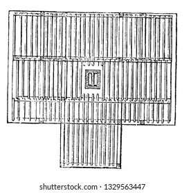 This Representation Showing Plan Ceiling Joist Stock Vector (Royalty ...