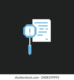 this is reseacrh icon in pixel art with simple color and black background ,this item good for presentations,stickers, icons, t shirt design,game asset,logo and your project.