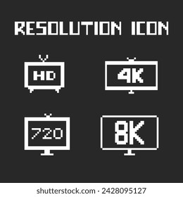 this is resolution quality in pixel art with white color and black background ,this item good for presentations,stickers, icons, t shirt design,game asset,logo and your project.