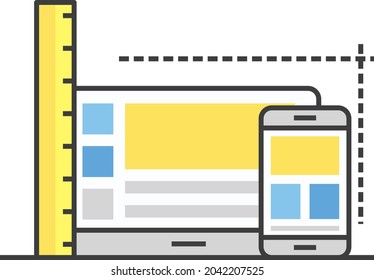 this is a responsive design icon illustration