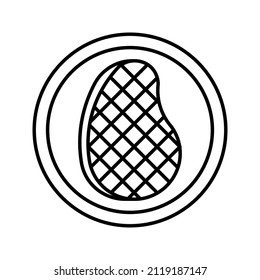 This is a restaurant-related icon that uses a simple outline style ready to use for your project design purposes