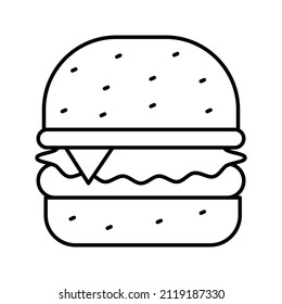 This is a restaurant-related icon that uses a simple outline style ready to use for your project design purposes