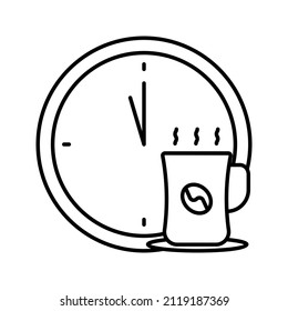 This is a restaurant-related icon that uses a simple outline style ready to use for your project design purposes