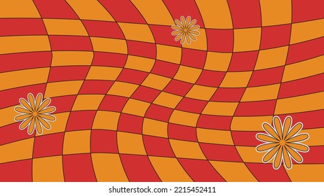 This is a retro background. vibrant and wavy abstract shape design. Retro graphics with a modern twist. Landscape backgrounds, rainbows, and retro decorations are easy to color edit.