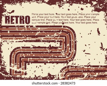 Este es un vector retro