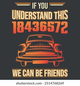 Este es un diseño de camiseta retro. Este diseño de camiseta está hecho para los amantes del coche.
