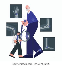 THIS IS a rheumatology vector art 