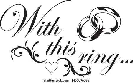 With this ring Wedding Design