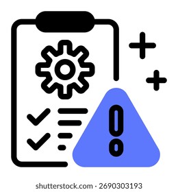 Este ícone de Gerenciamento de riscos é adequado para Manufatura, Distribuição e campos relacionados.