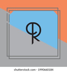 Dies ist ein Logo-Design für R-Buchstaben.