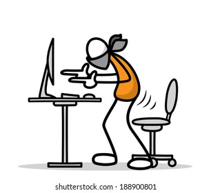 "This is a robbery" Vector clip art without gradient.