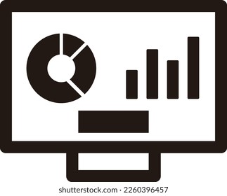 This is a robo-advisor icon illustration.