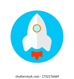 this is a rocket shaped icon.