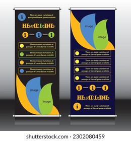 this is a roll up banner design