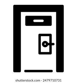 This Room door icon is suitable for hotel, accommodation, vacation, etc.