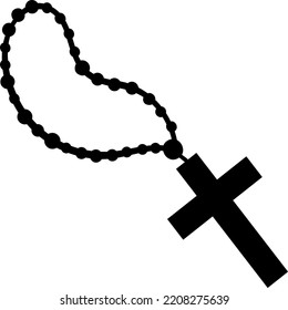 this is a Rosary beads icon Template 