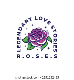 this is rose badge retro logo