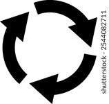 This is a rotating arrow (recycle mark).
