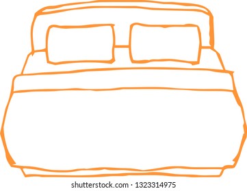 This is a rough sketch of the bed.