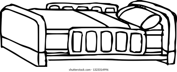 This is a rough sketch of the bed.
