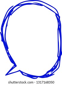 This is a rough sketch of a comic balloon.