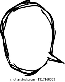 This is a rough sketch of a comic balloon.