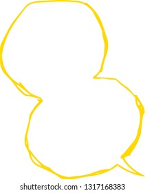 This is a rough sketch of a comic balloon.