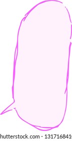 This is a rough sketch of a comic balloon.