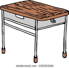 This is a rough sketch of the desk.