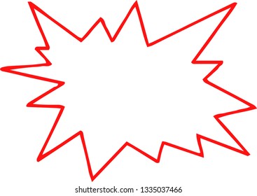 This is a rough sketch of an explosive frame.