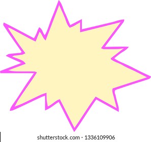 This is a rough sketch of an explosive frame.