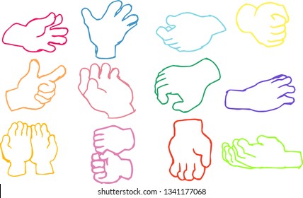 This is a rough sketch of hand sign.