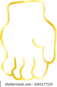 This is a rough sketch of hand sign.