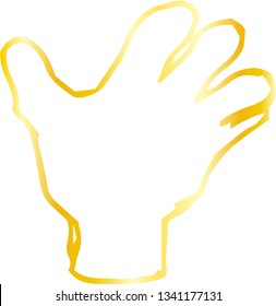 This is a rough sketch of hand sign.