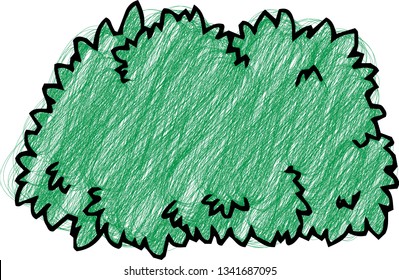 This is a rough sketch of a picture book style grassy.